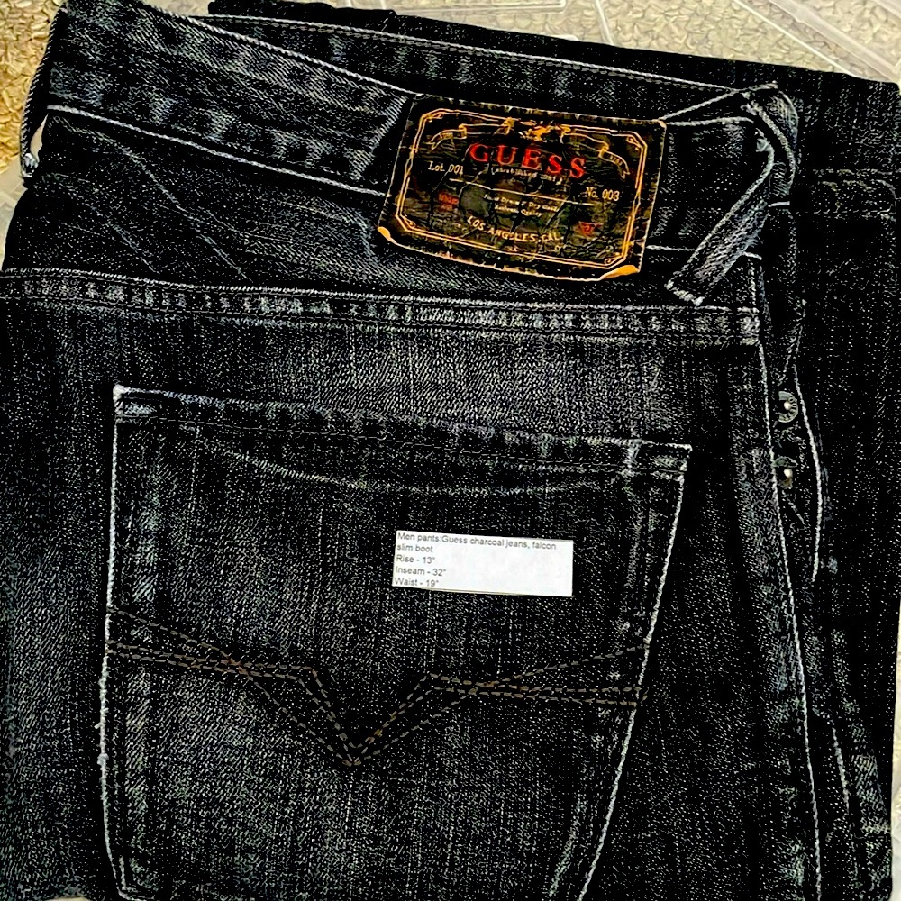 Guess Falcon Slim Boot - 13”rise,  32”inseam, 19”waist